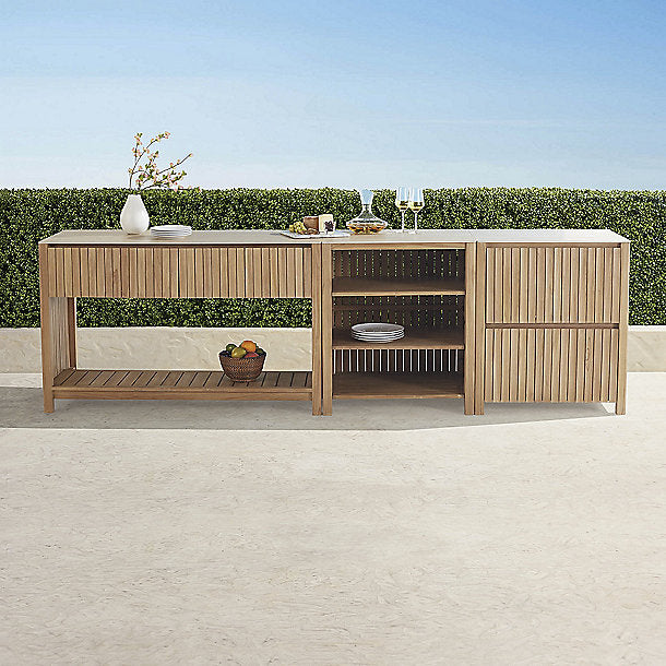 Madura 3-Piece Teak Outdoor Kitchen Set