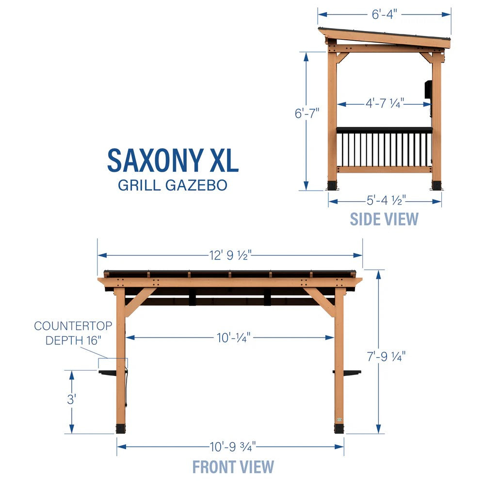 SAXONY XL GRILL GAZEBO