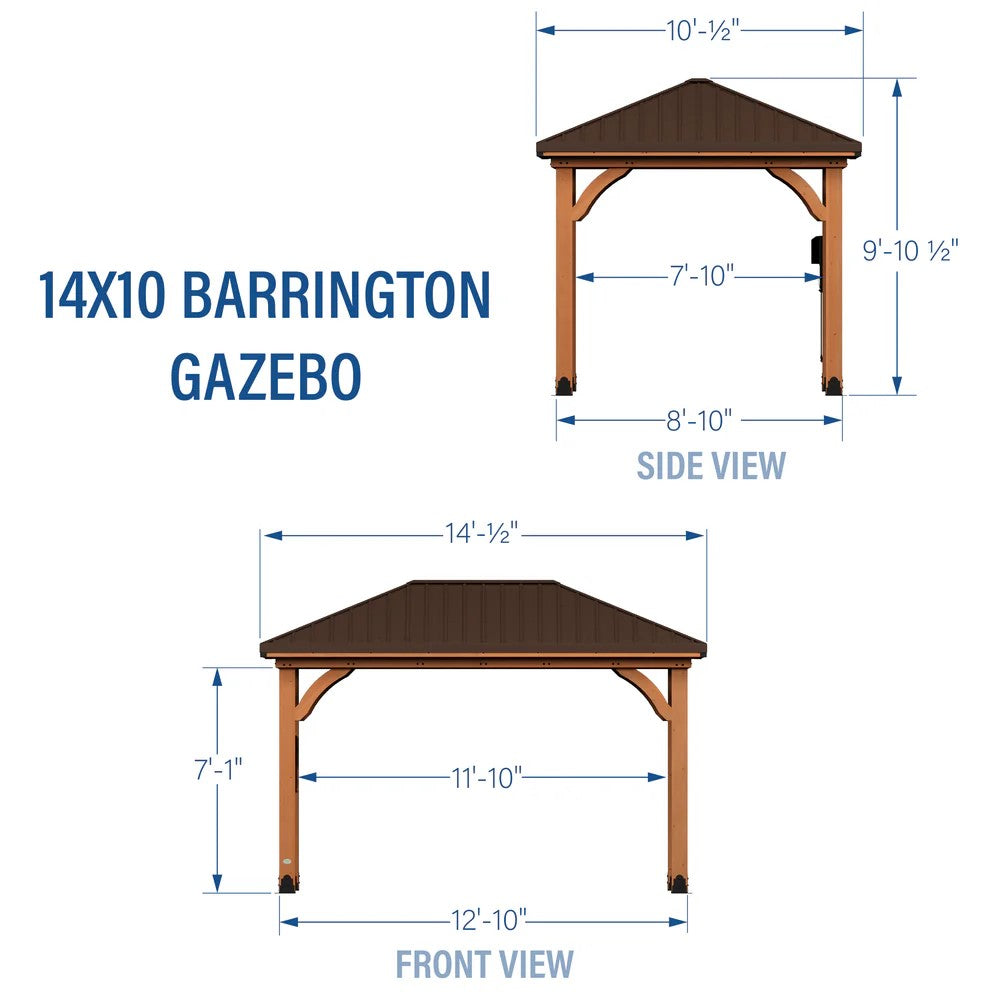 14X10 BARRINGTON GAZEBO