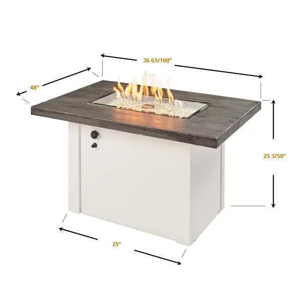 Alcott Linear Manual Ignition Gas Fire Pit Table